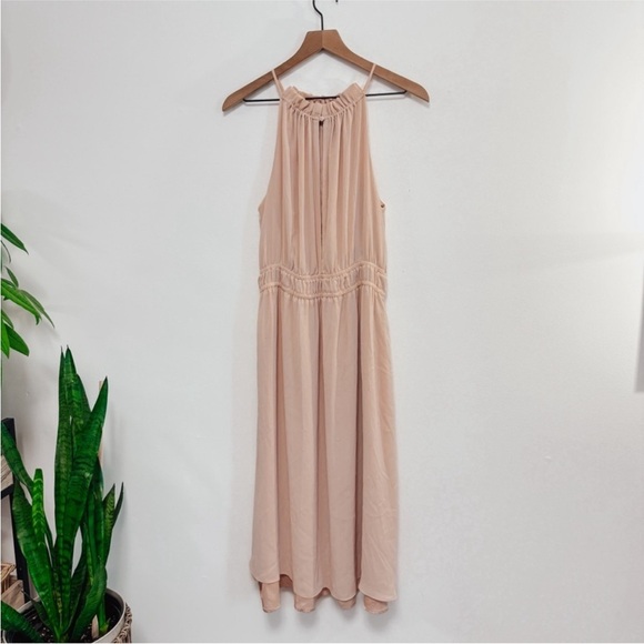 H&M Blush Pink Mini Dress Halter Neckline - Medium - Picture 13 of 13
